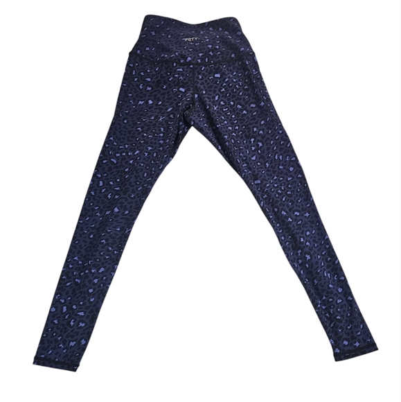 Fety high waisted leopard print workout yoga leggings Sz Small - Picture 2 of 7